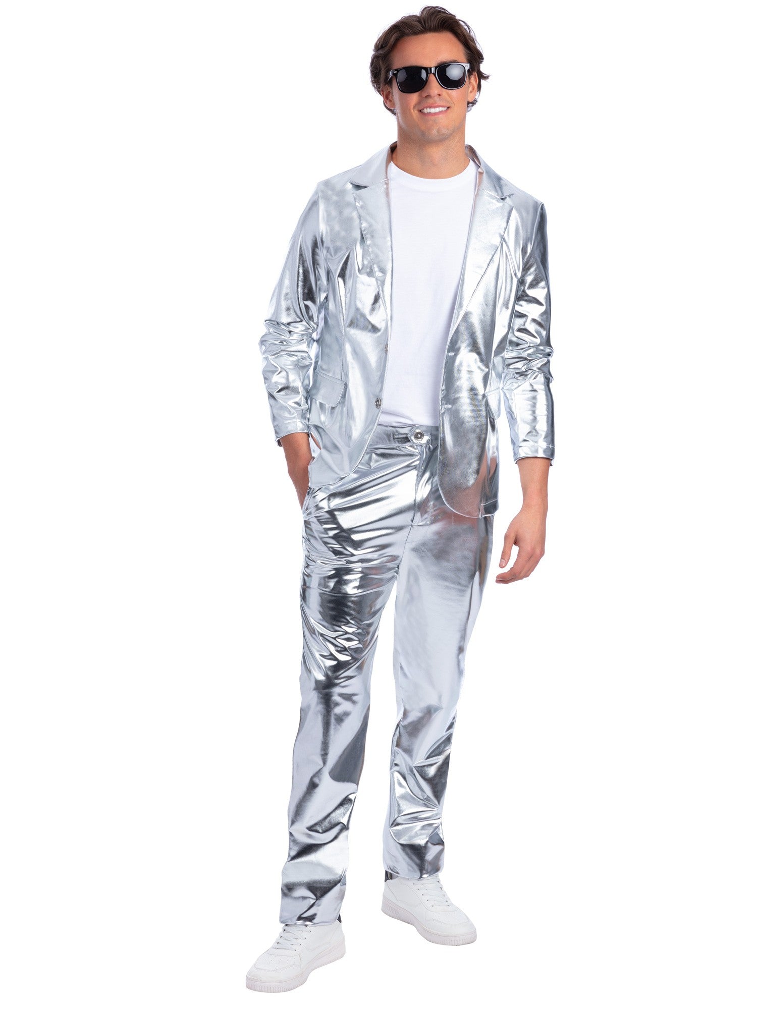 smiffys-fever-sterling-silver-jacket-blazer-silber-l image 3