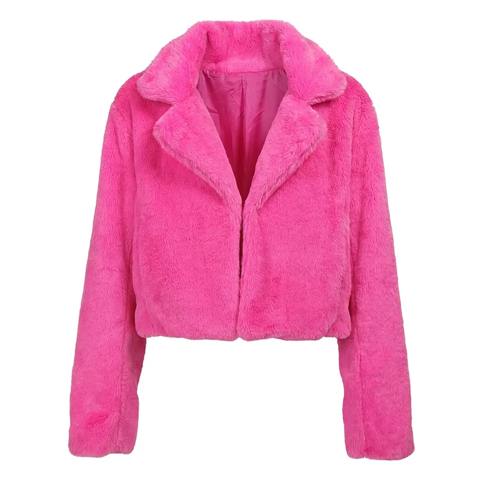 boland-fluffy-rave-jacke-neonpink-m-l-uv-pl-schjacke-mit-taschen image 1