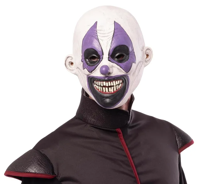 rubie-s-deluxe-clown-maske-erwachsene-halloween-horror image 1