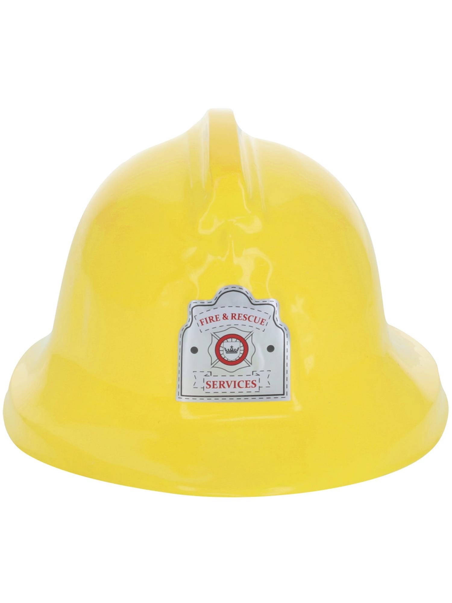 smiffys-fever-feuerwehrhelm-kinder-helm-gelb-mit-abzeichen image 2