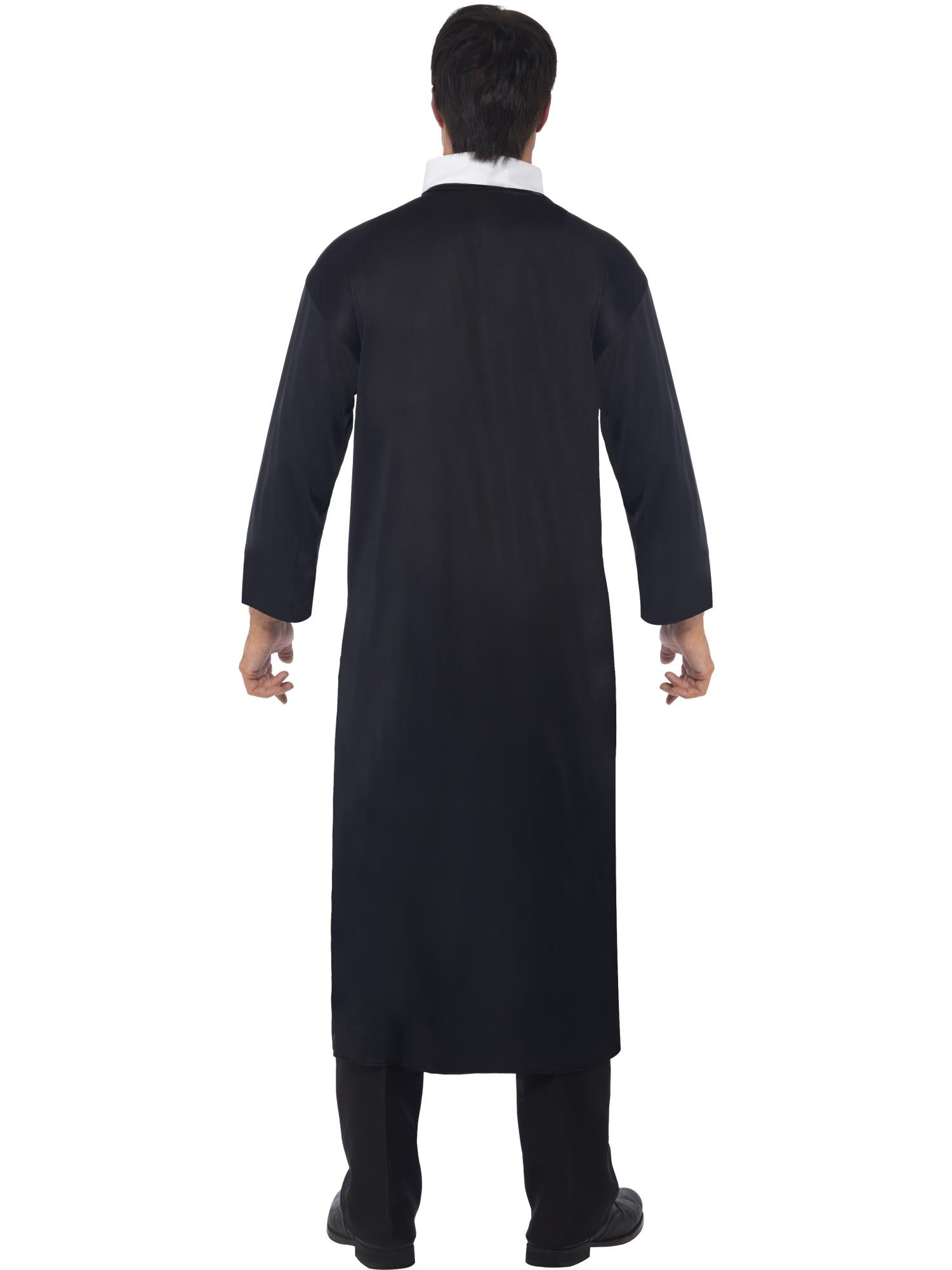 smiffys-fever-priester-kost-m-herren-m-schwarz-mit-kragen image 2