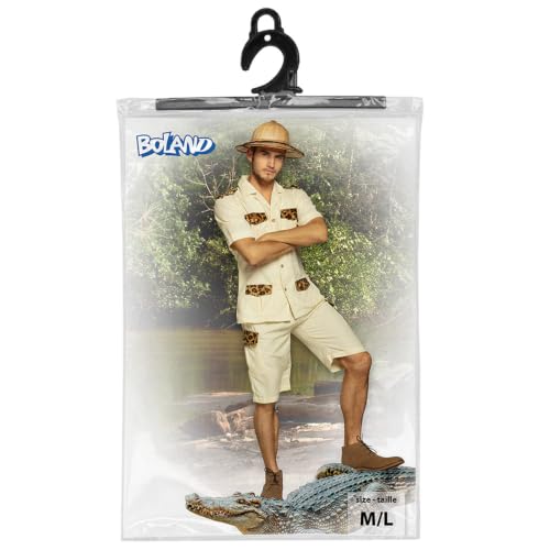 boland-83882-kost-m-safari-mann-m-l-beige-hemd-shorts image 8