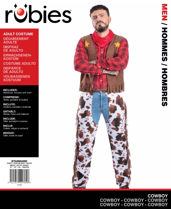 rubies-cowboy-kost-m-herren-l-mit-weste-und-tuch image 6