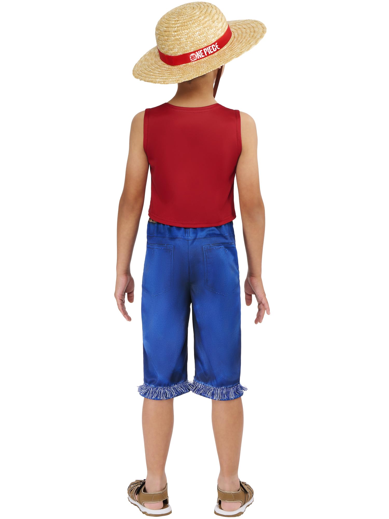 rubie-s-deluxe-one-piece-luffy-kost-m-kinder-9-10-jahre image 4