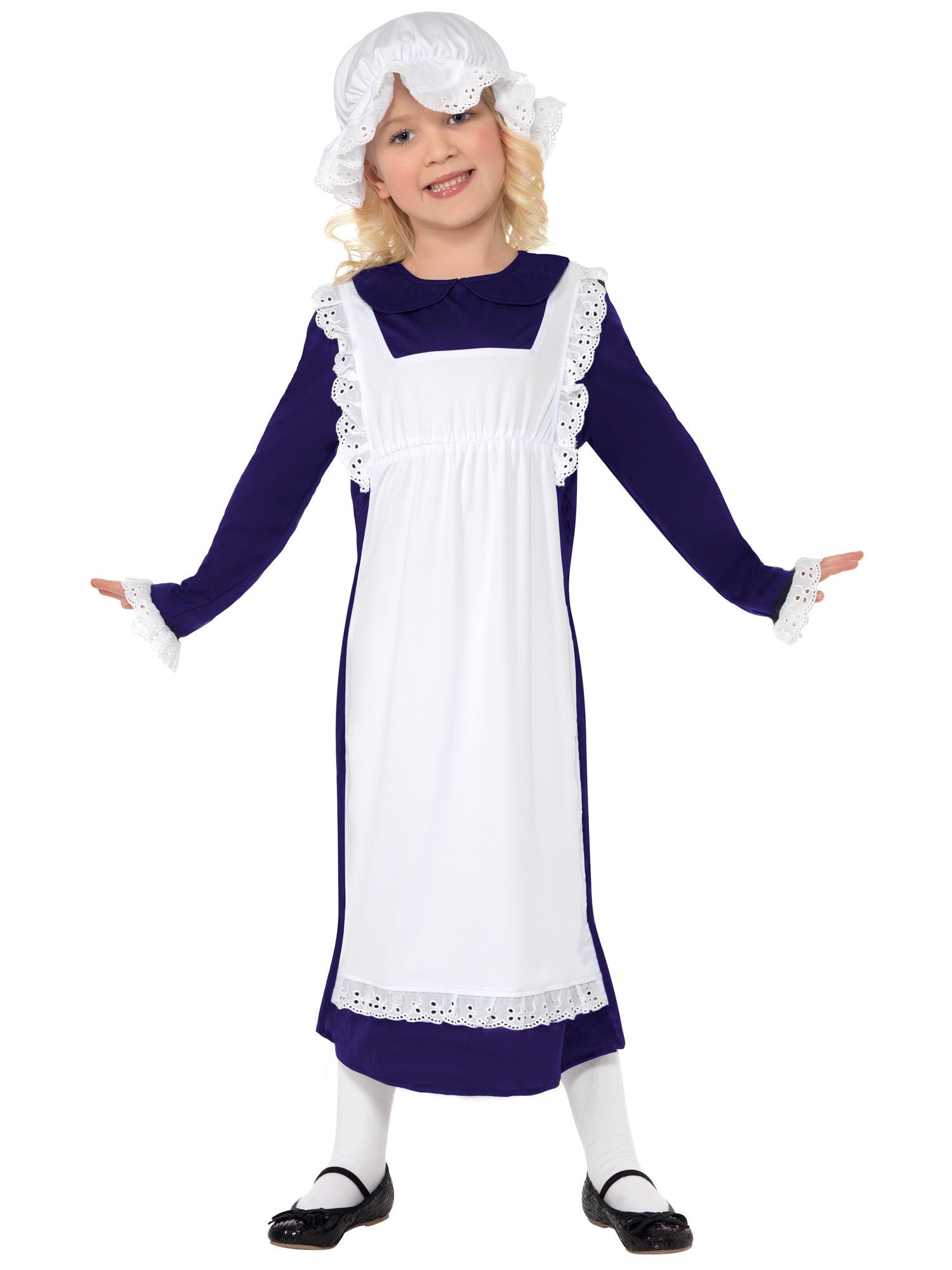 smiffys-fever-victorian-poor-girl-kost-m-m-dchen-blau-m image 1
