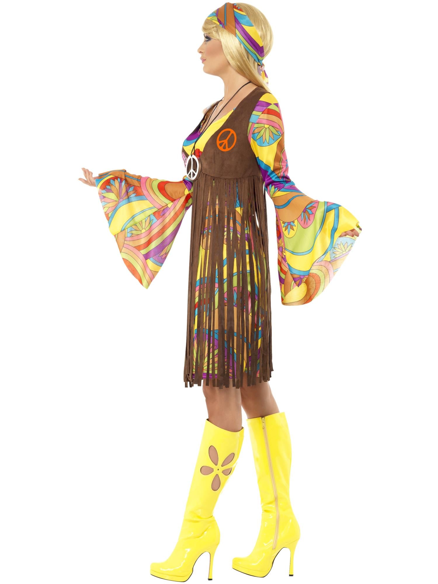 smiffys-fever-60er-groovy-lady-hippie-kost-m-damen-m image 3