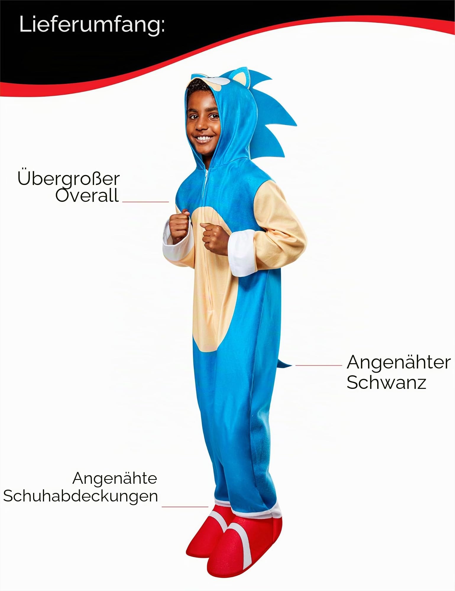 rubie-s-deluxe-sonic-kost-m-kinder-3-5-jahre-overall-blau image 3