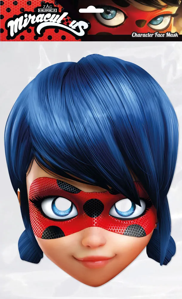 rubies-france-ladybug-maske-pappe-kinder-augenmaske-rot image 1