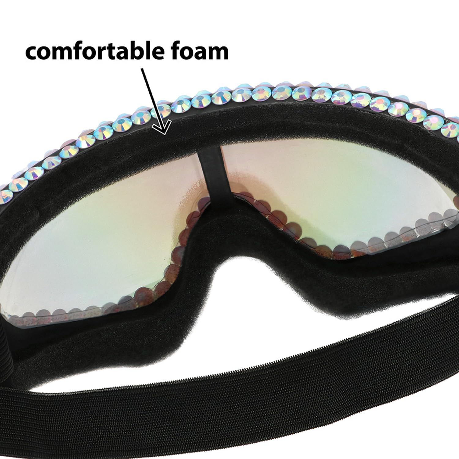 boland-la-folie-party-skibrille-schwarz-mit-strass image 6