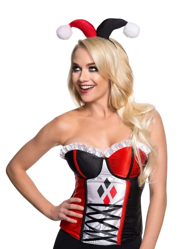 rubie-s-deluxe-harley-quinn-stirnband-damen-dc image 1