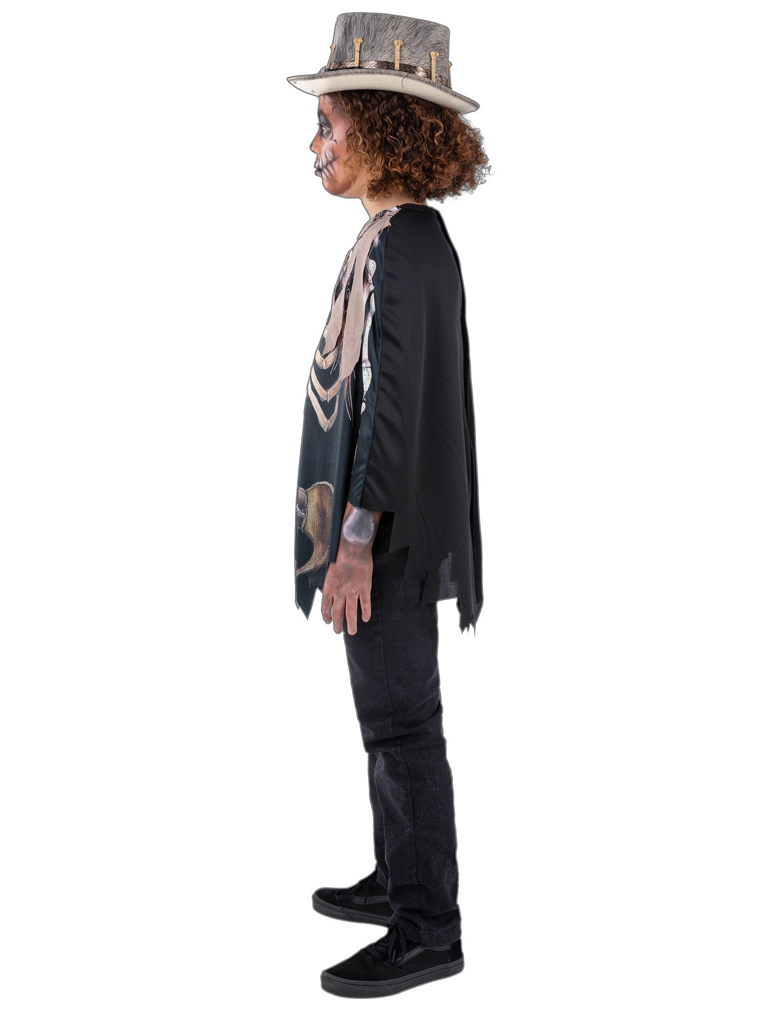 smiffys-fever-voodoo-poncho-kinder-schwarz-beige image 3