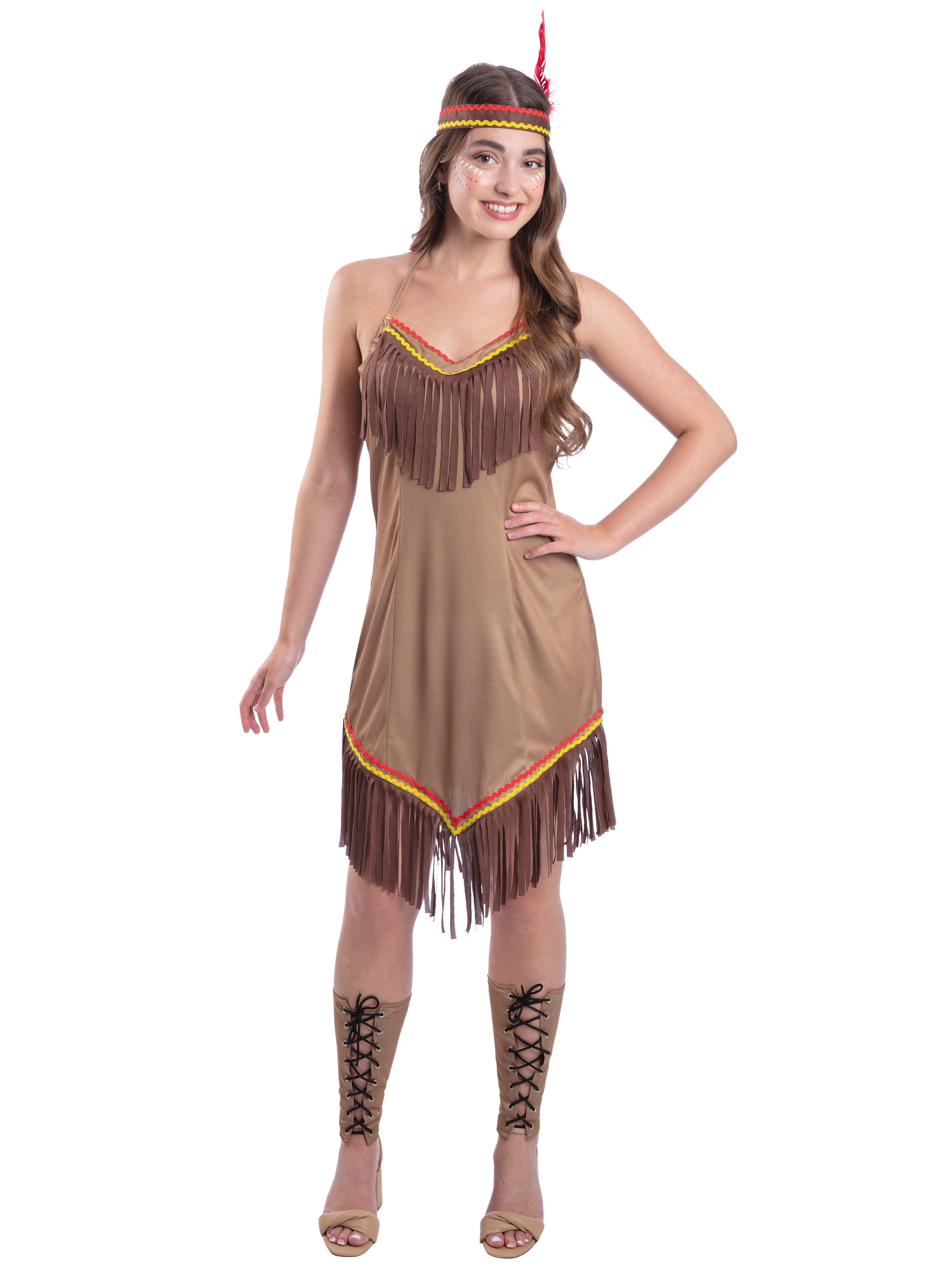 rubies-d-guisements-indianerin-kost-m-kleid-gr-e-m-mit-fransen image 1