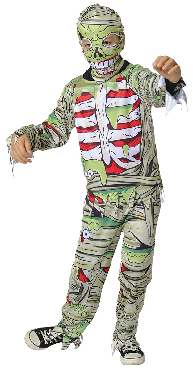 rubie-s-deluxe-zombie-mumienkost-m-kinder-jumpsuit image 1