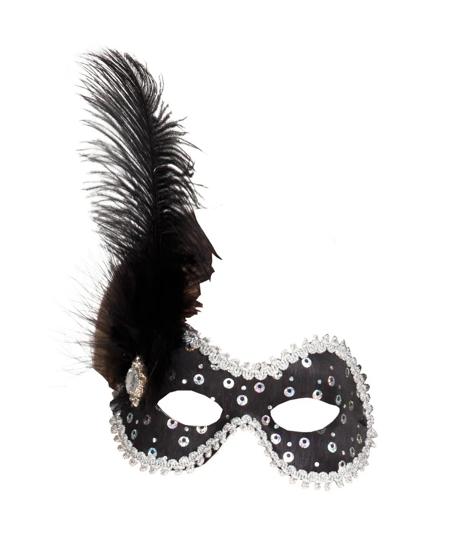 boland-masks-augenmaske-venice-lustrino-schwarz-00294 image 1