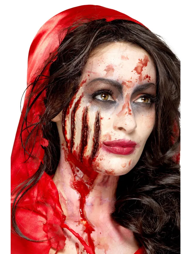 smiffys-makeup-fx-latex-krallen-wunde-rot-mit-kleber image 1