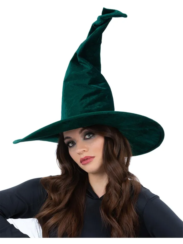 smiffys-fever-emerald-green-velour-hexenhut-gr-n-samt image 1