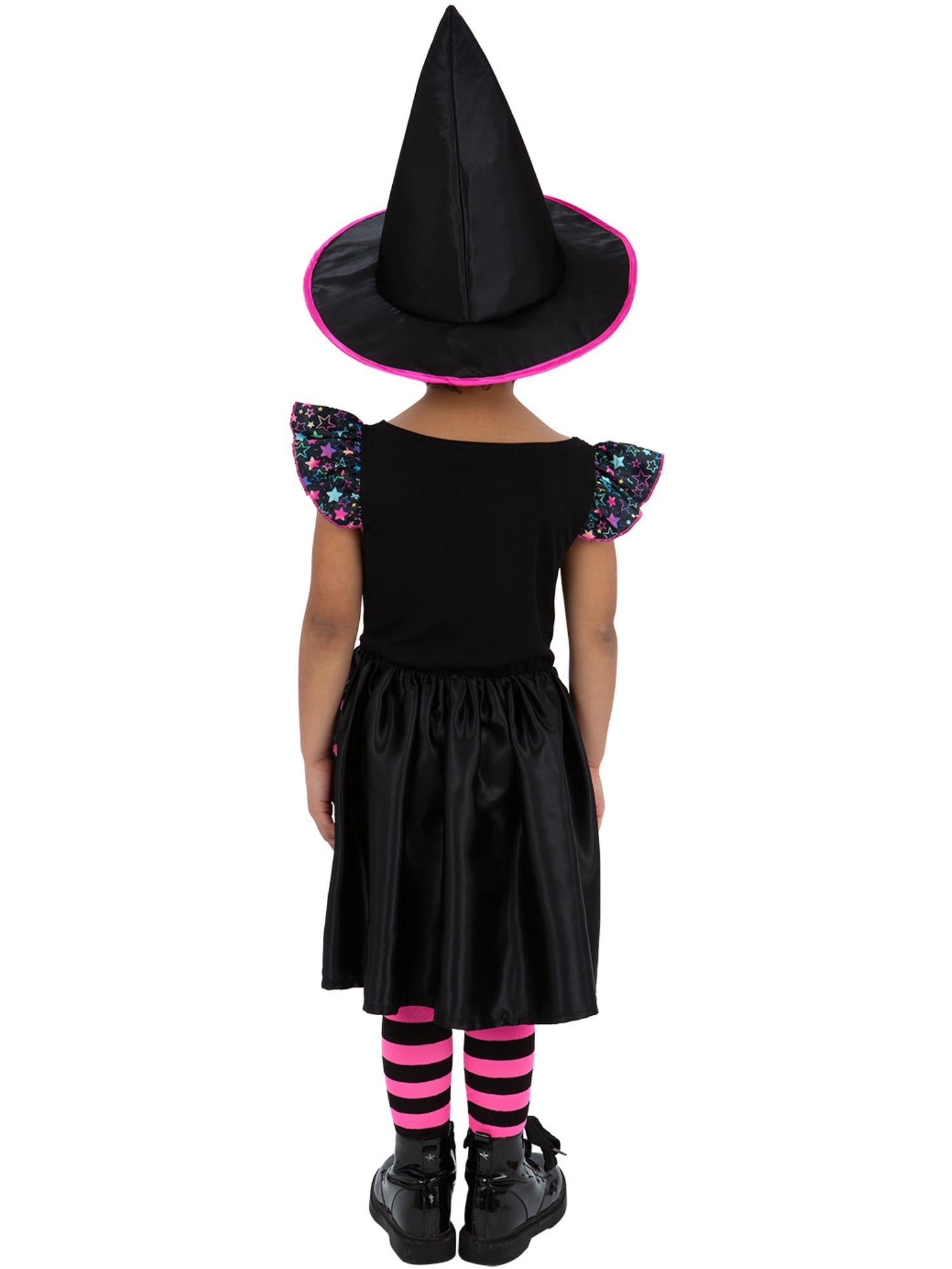 smiffys-fever-neon-star-witch-hexenkost-m-m-dchen-mit-hut image 2