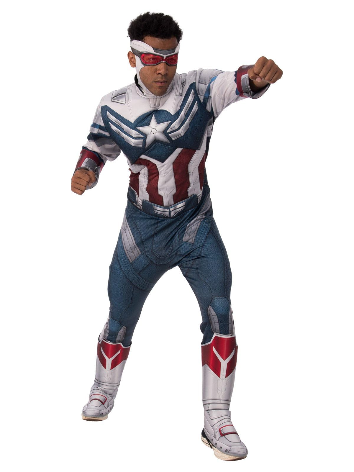 rubie-s-deluxe-captain-america-kost-m-herren-xl-mit-muskelbrust image 2