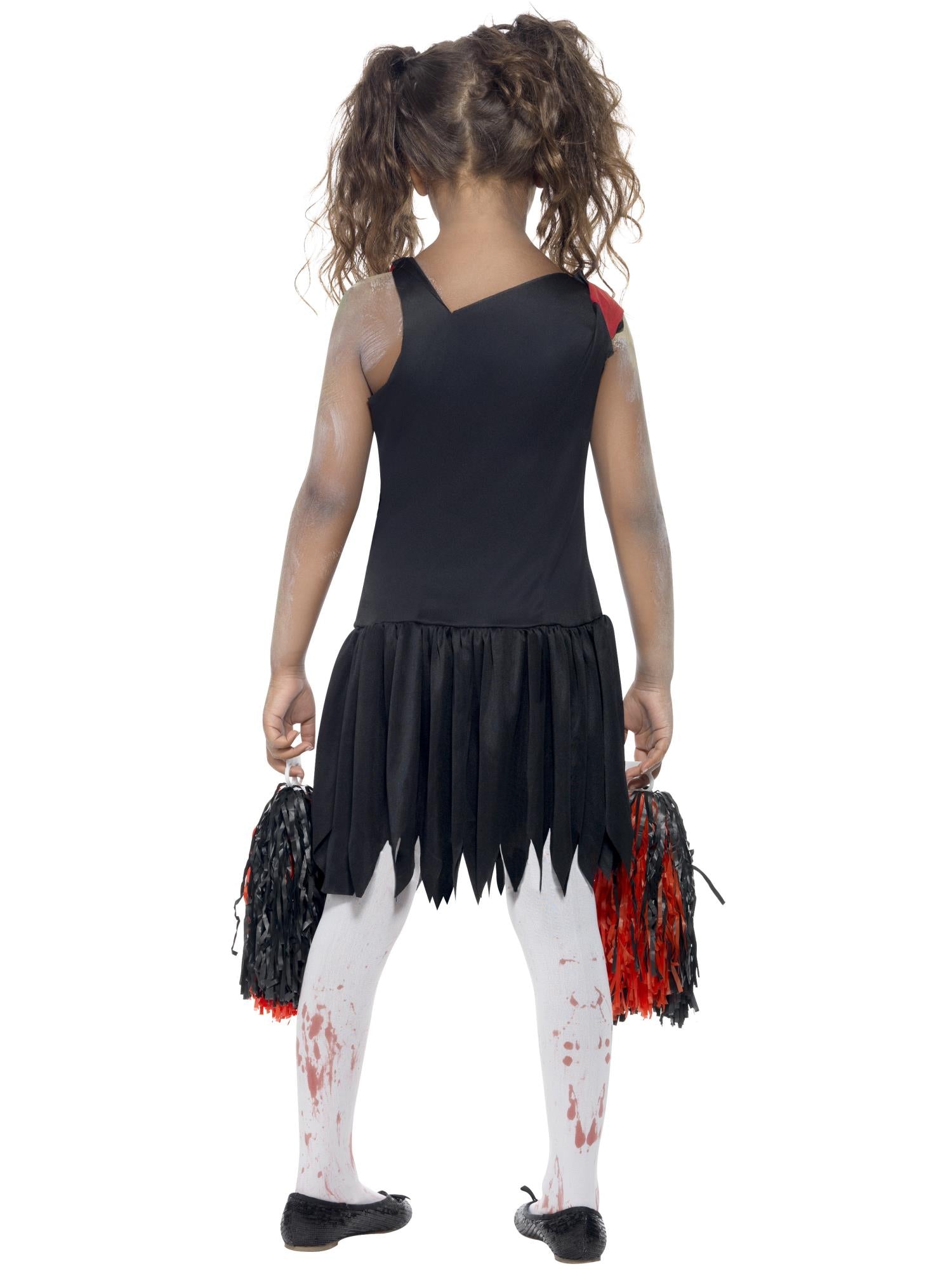 smiffys-fever-zombie-cheerleader-kost-m-kinder-rot-schwarz image 2