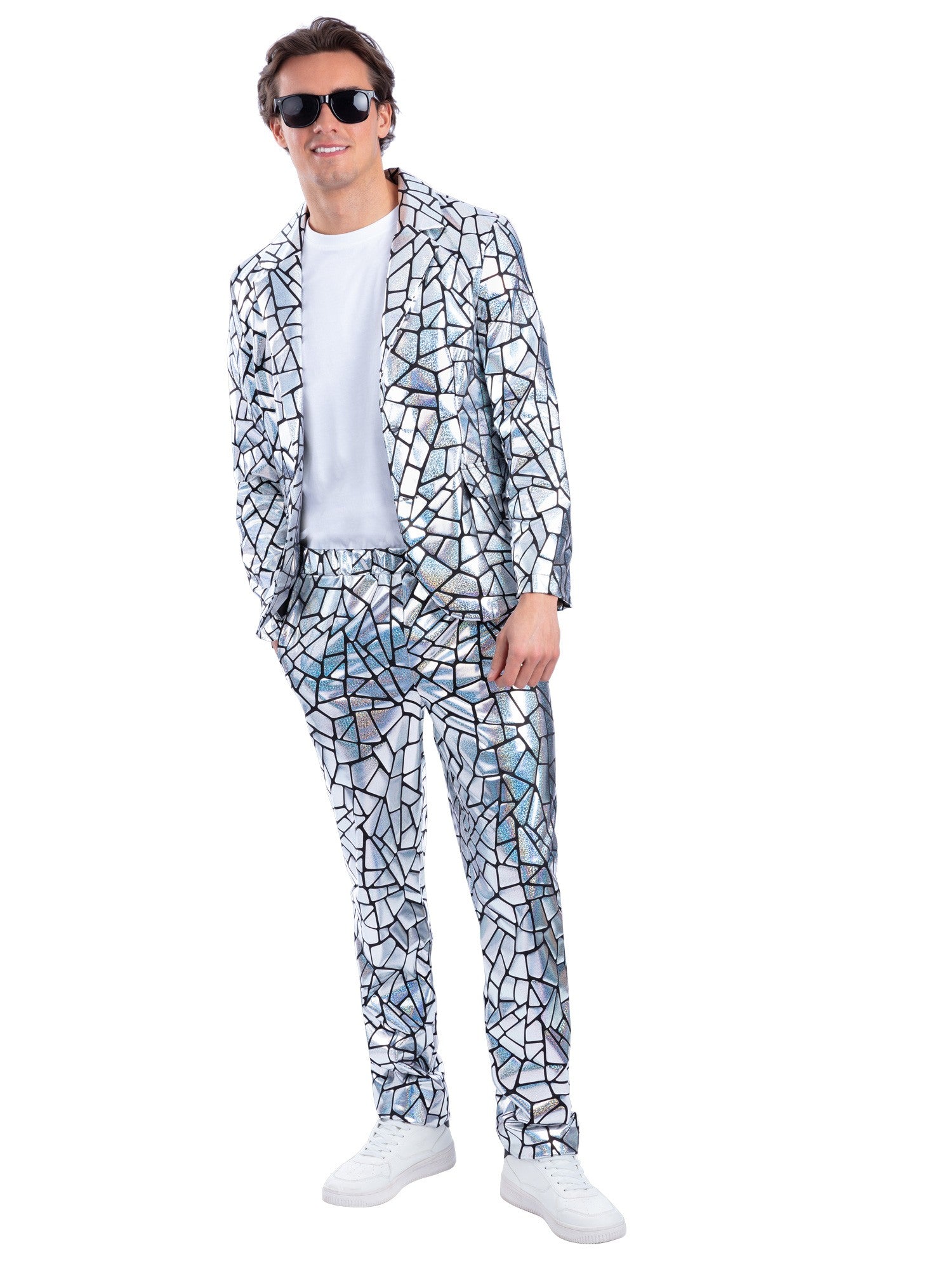 smiffys-fever-mirror-mirror-jacke-holo-silber-gr-m image 2