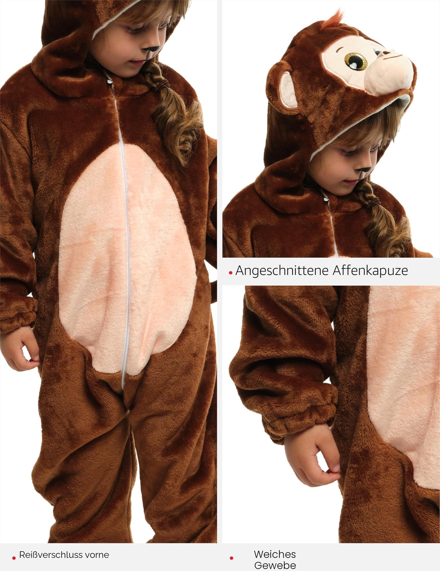 rubie-s-deluxe-affe-kost-m-kinder-overall-braun-m image 5