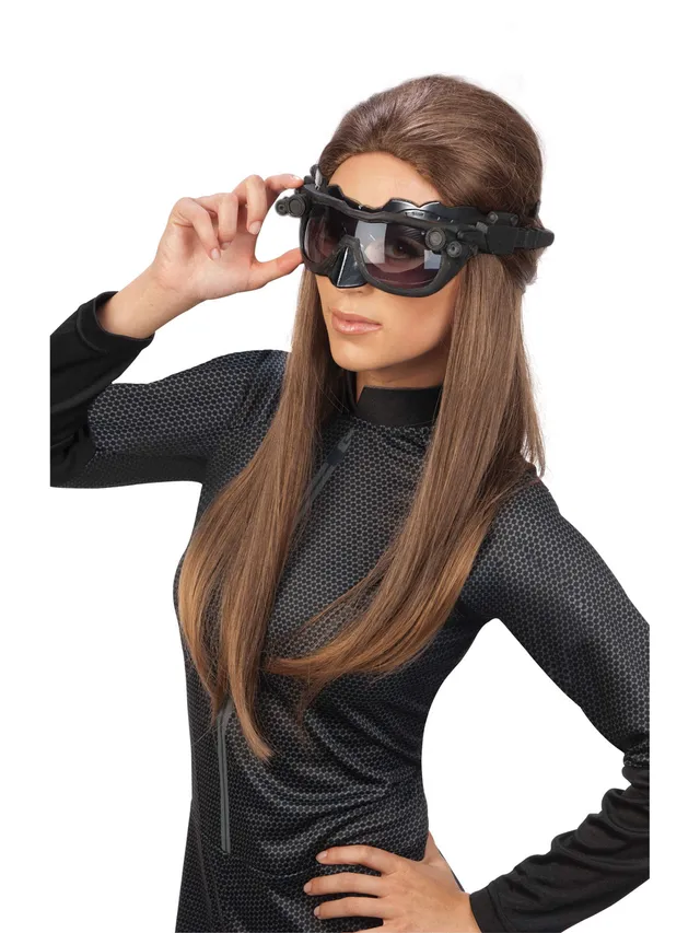 rubies-catwoman-luxe-brille-schwarze-kunststoff-maskenbrille image 1