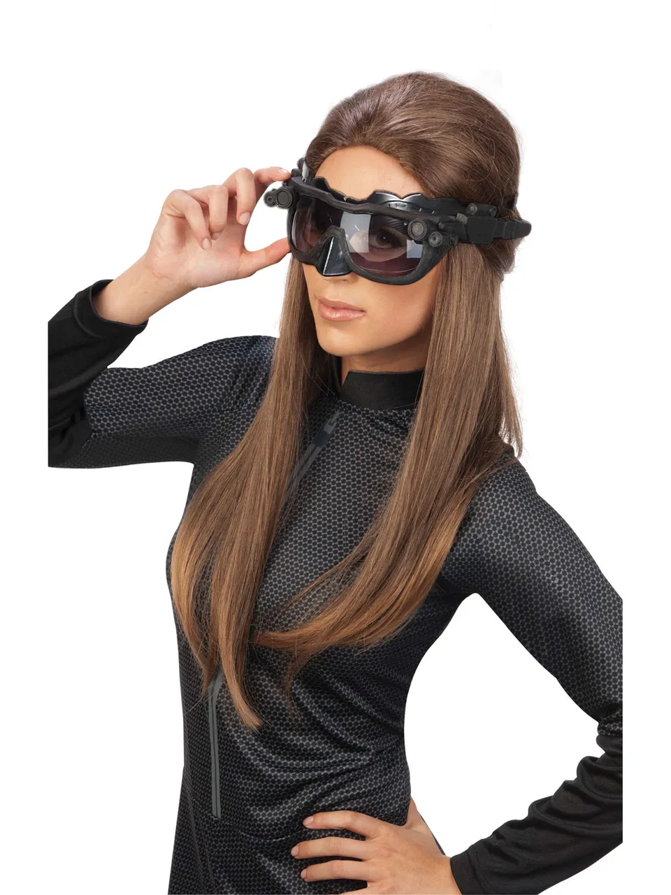 rubies-catwoman-luxe-brille-schwarze-kunststoff-maskenbrille image 1