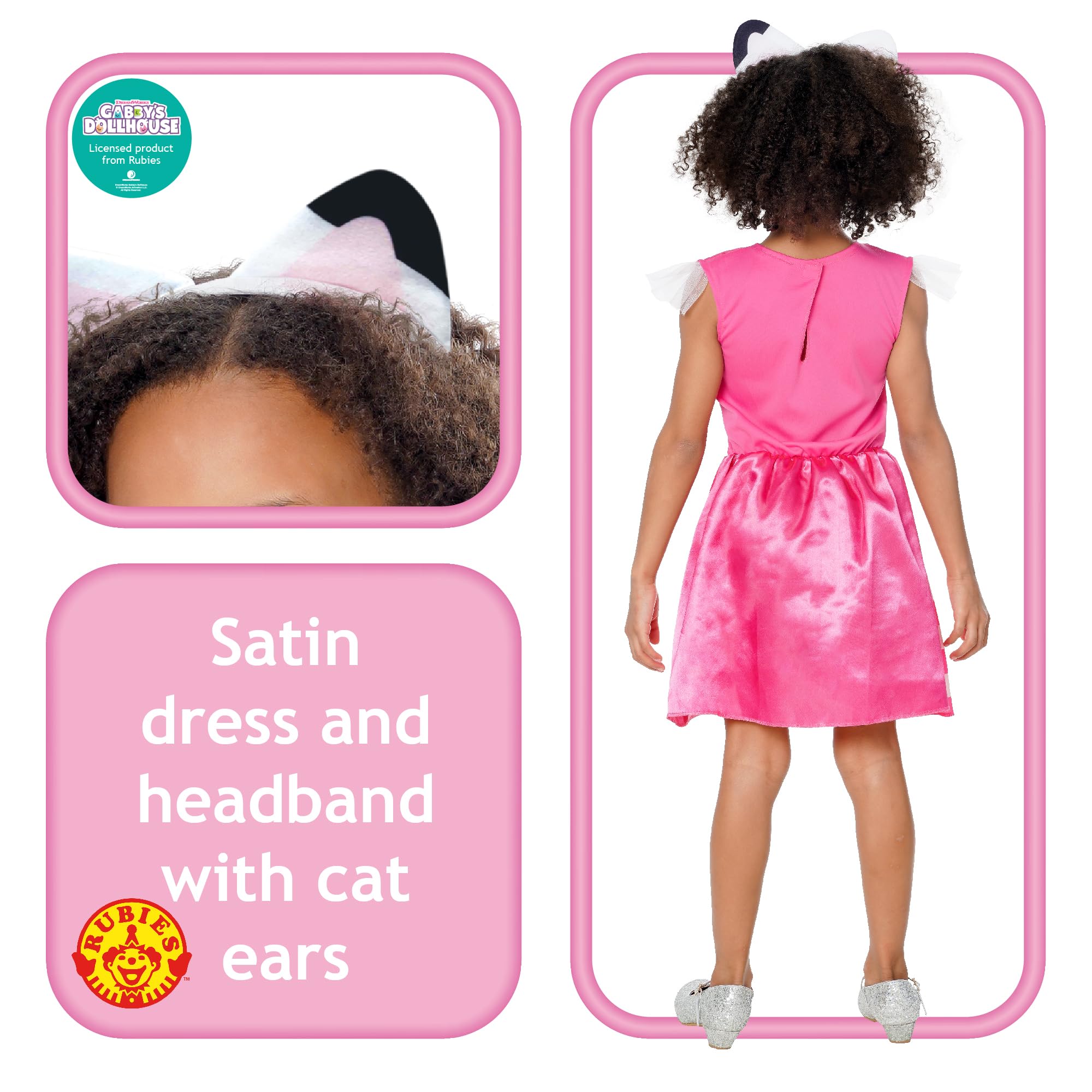 rubie-s-deluxe-gabby-dollhouse-kost-m-m-dchen-kleid-stirnband image 2