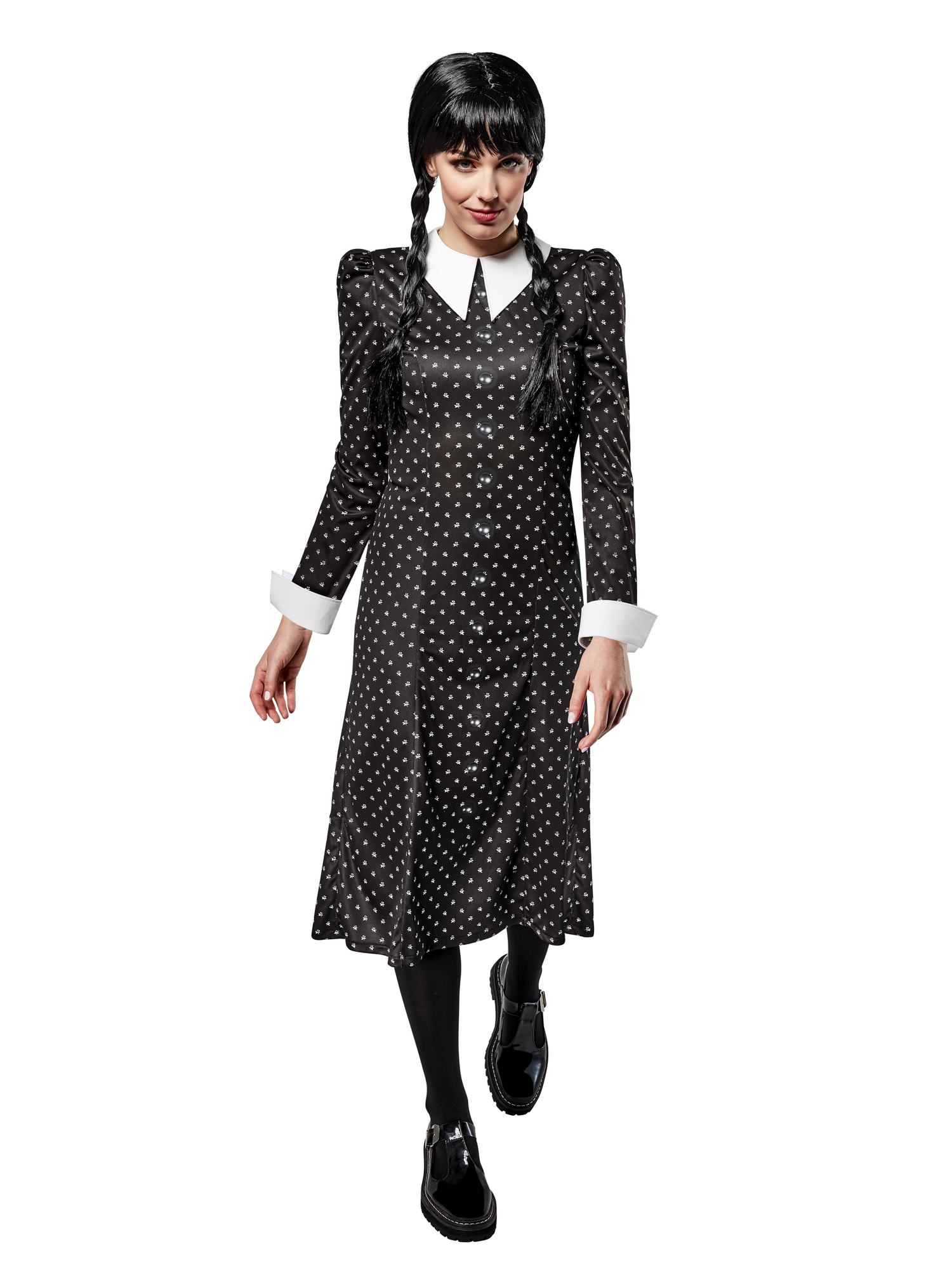 rubies-wednesday-erwachsene-kost-m-schwarzes-kleid image 5
