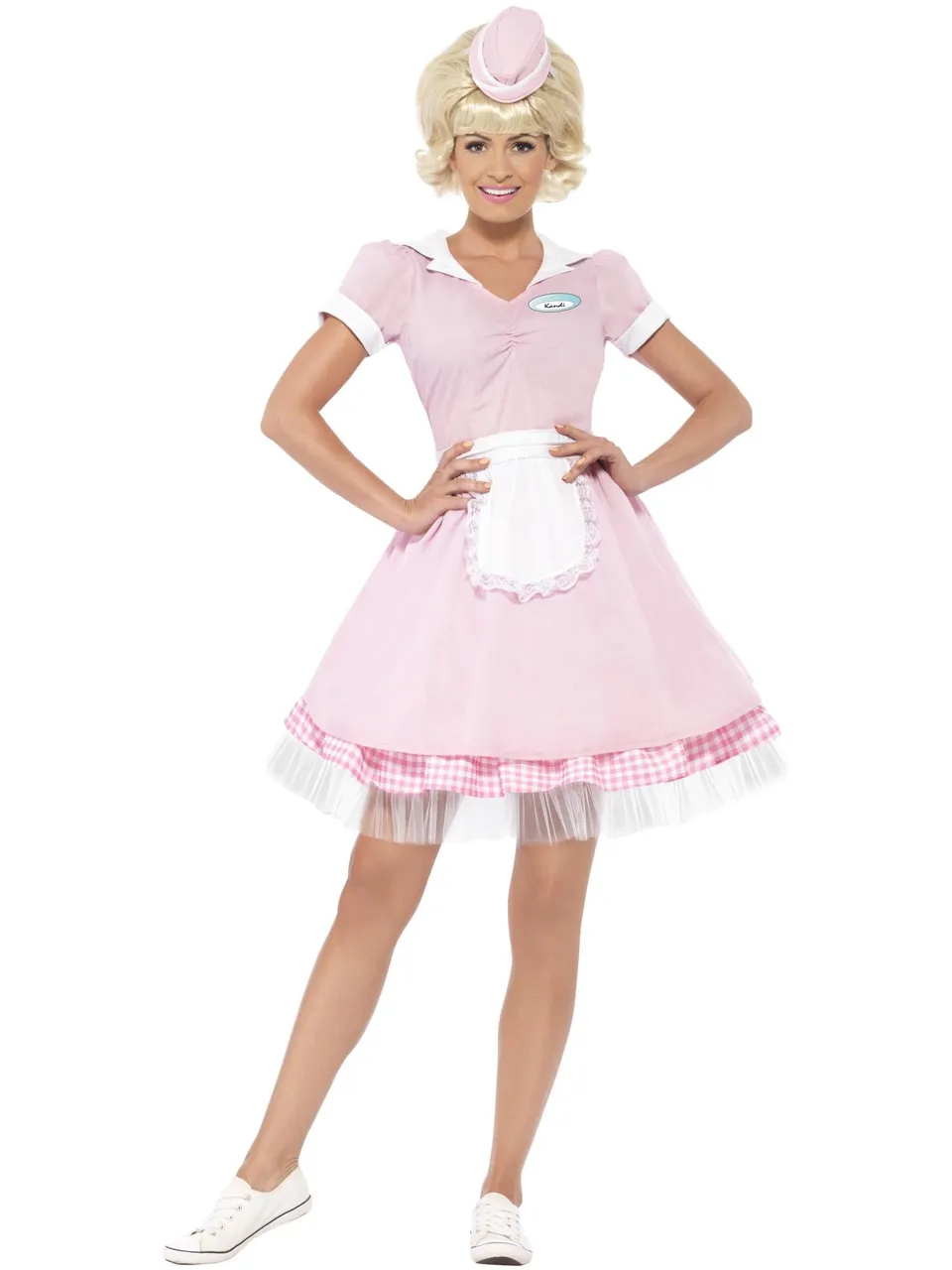 smiffys-fever-50s-diner-girl-kost-m-pink-gr-m-kleid image 1
