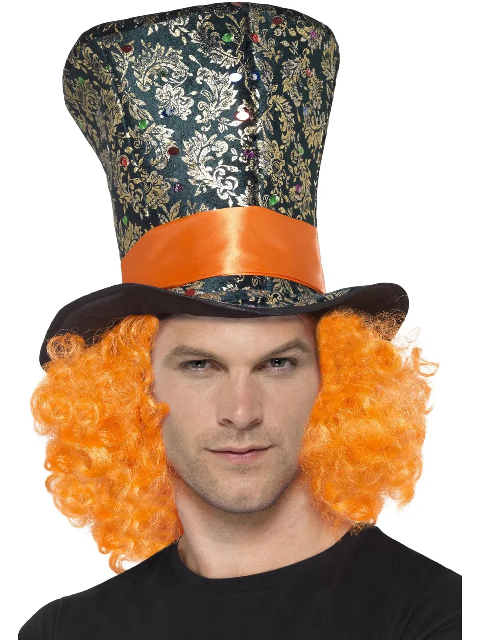 smiffys-fever-mad-hatter-zylinder-bunt-mit-haaren image 1