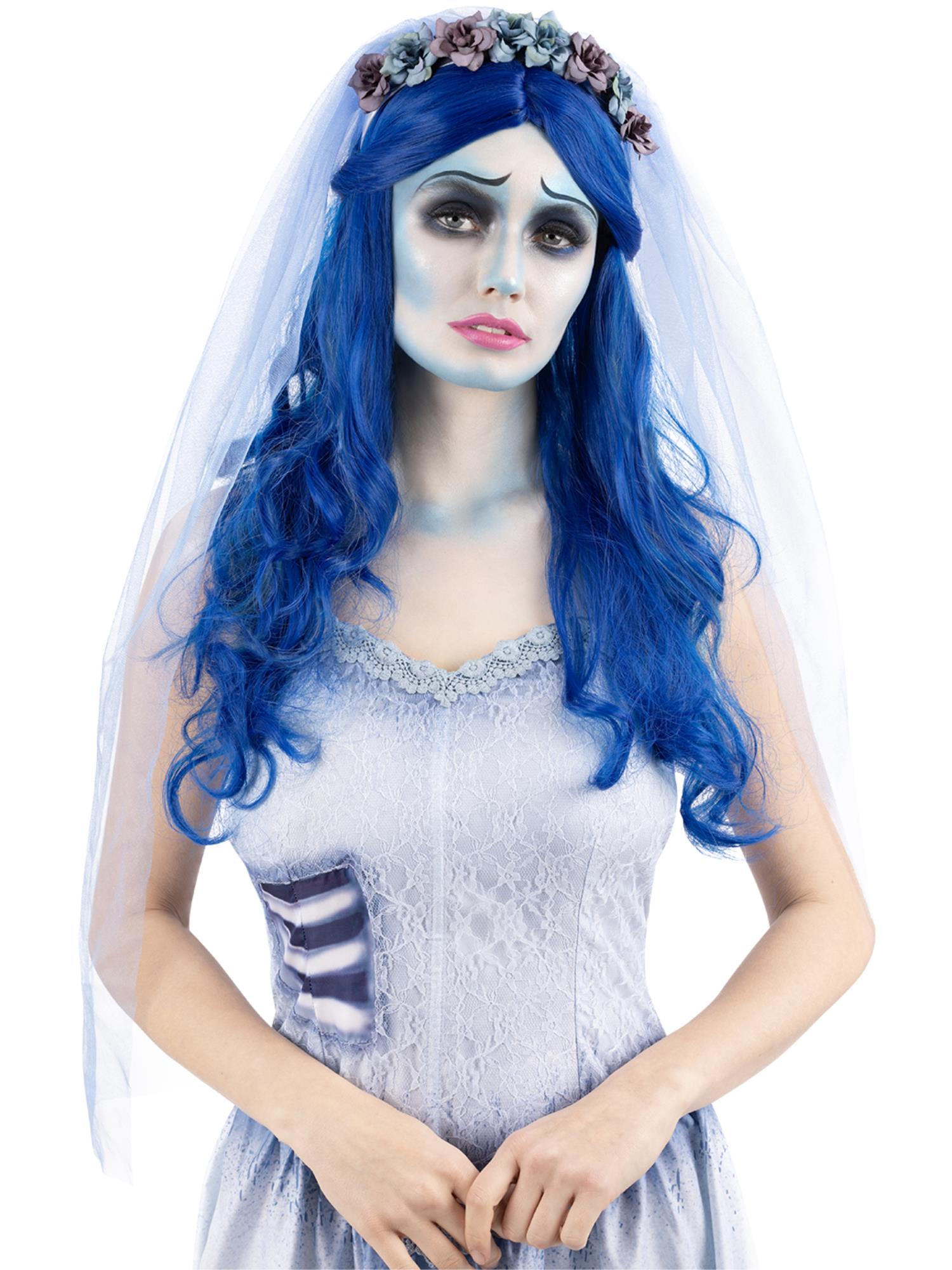 smiffys-fever-corpse-bride-per-cke-blau-lang-damen image 1