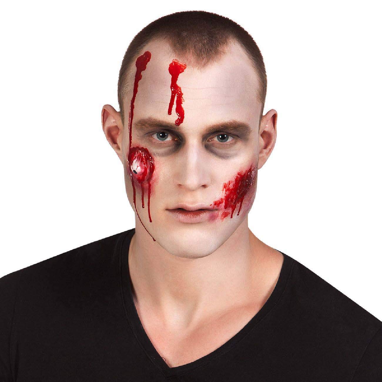 boland-zombie-schminkset-mit-theaterblut-und-latex-wunde image 2
