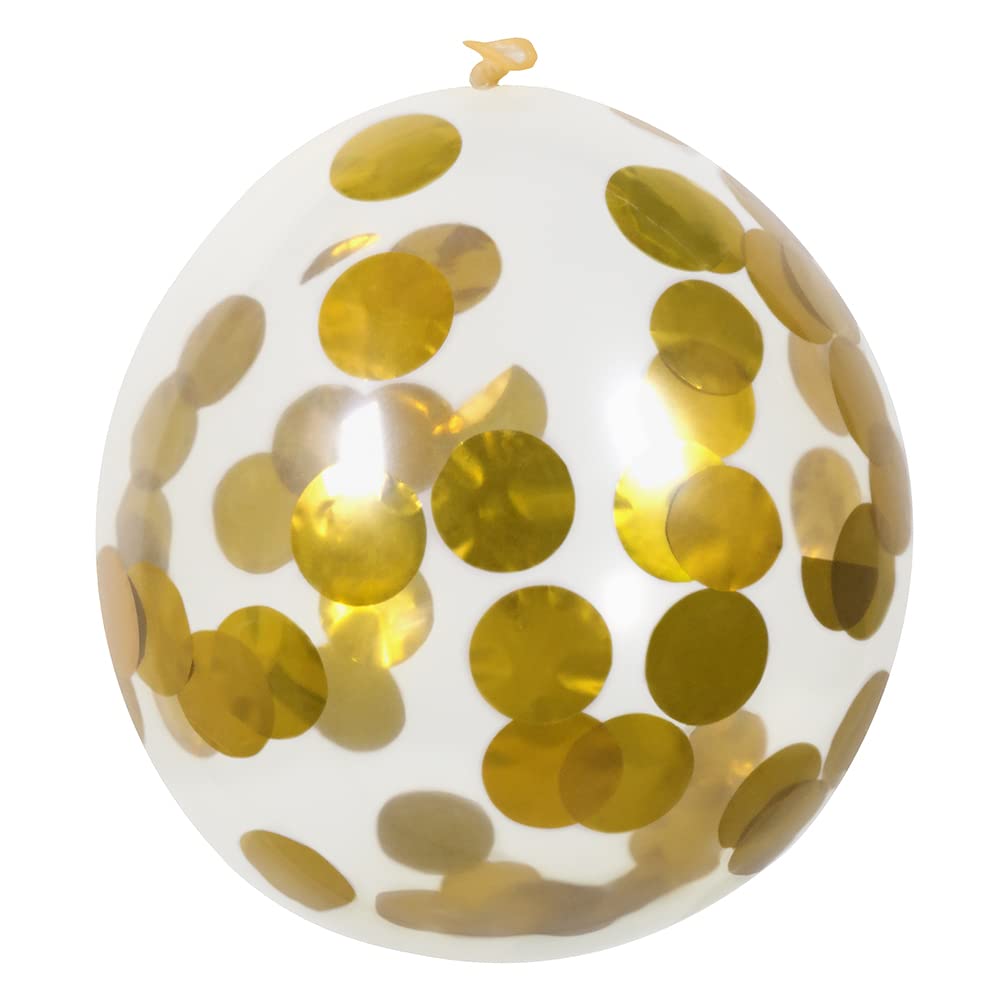 boland-konfetti-ballons-gold-30-cm-5-st-ck-latex-party-deko image 4