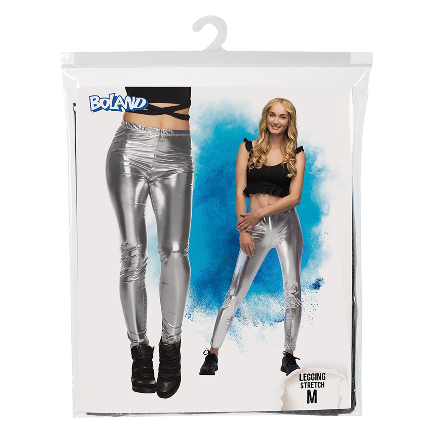 boland-metallic-leggings-silber-gl-nzende-stretch-hose image 4