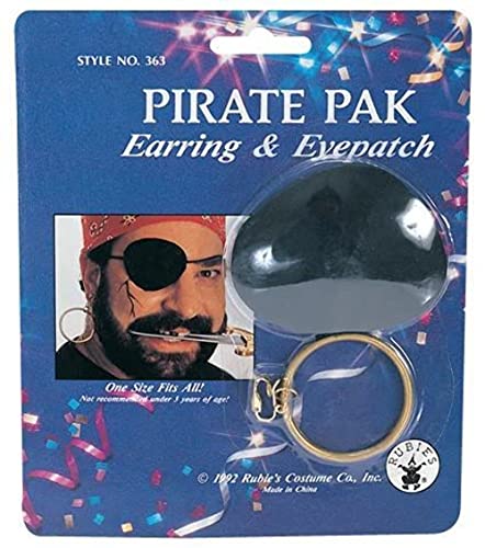 rubie-s-deluxe-piratenpaket-augenklappe-ohrclip-erwachsene-einheitsgr-e image 2