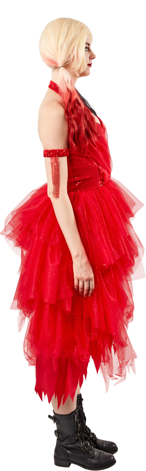 rubies-harley-quinn-kleid-rot-suicide-squad-erwachsene image 3