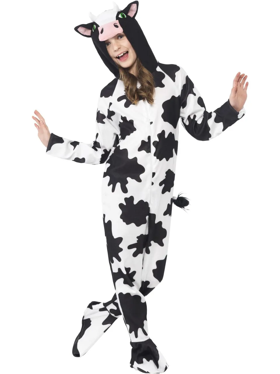 smiffys-fever-kuh-kost-m-kinder-overall-schwarz-wei-4-6-j image 1