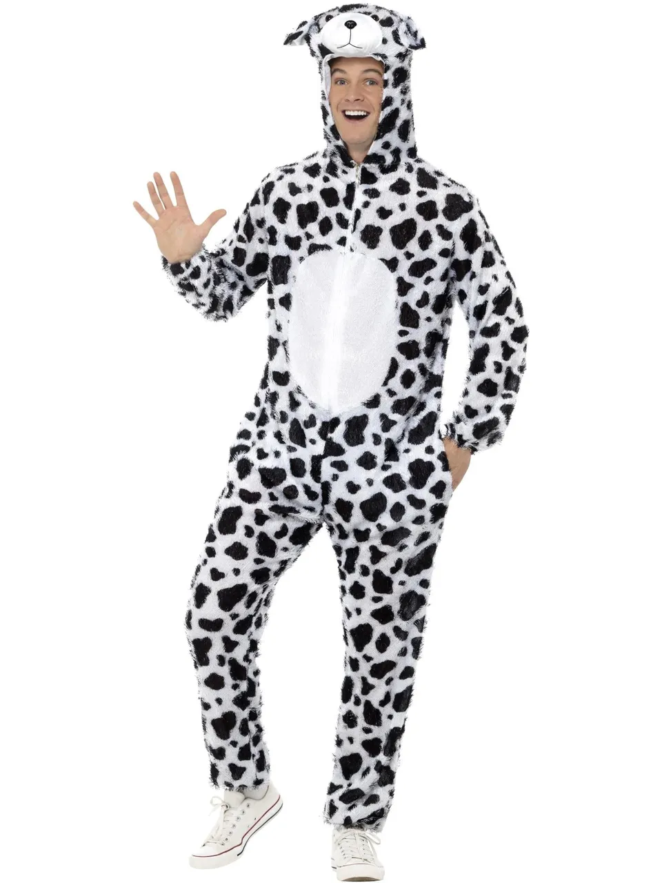 smiffys-fever-dalmatiner-kost-m-overall-schwarz-wei image 1