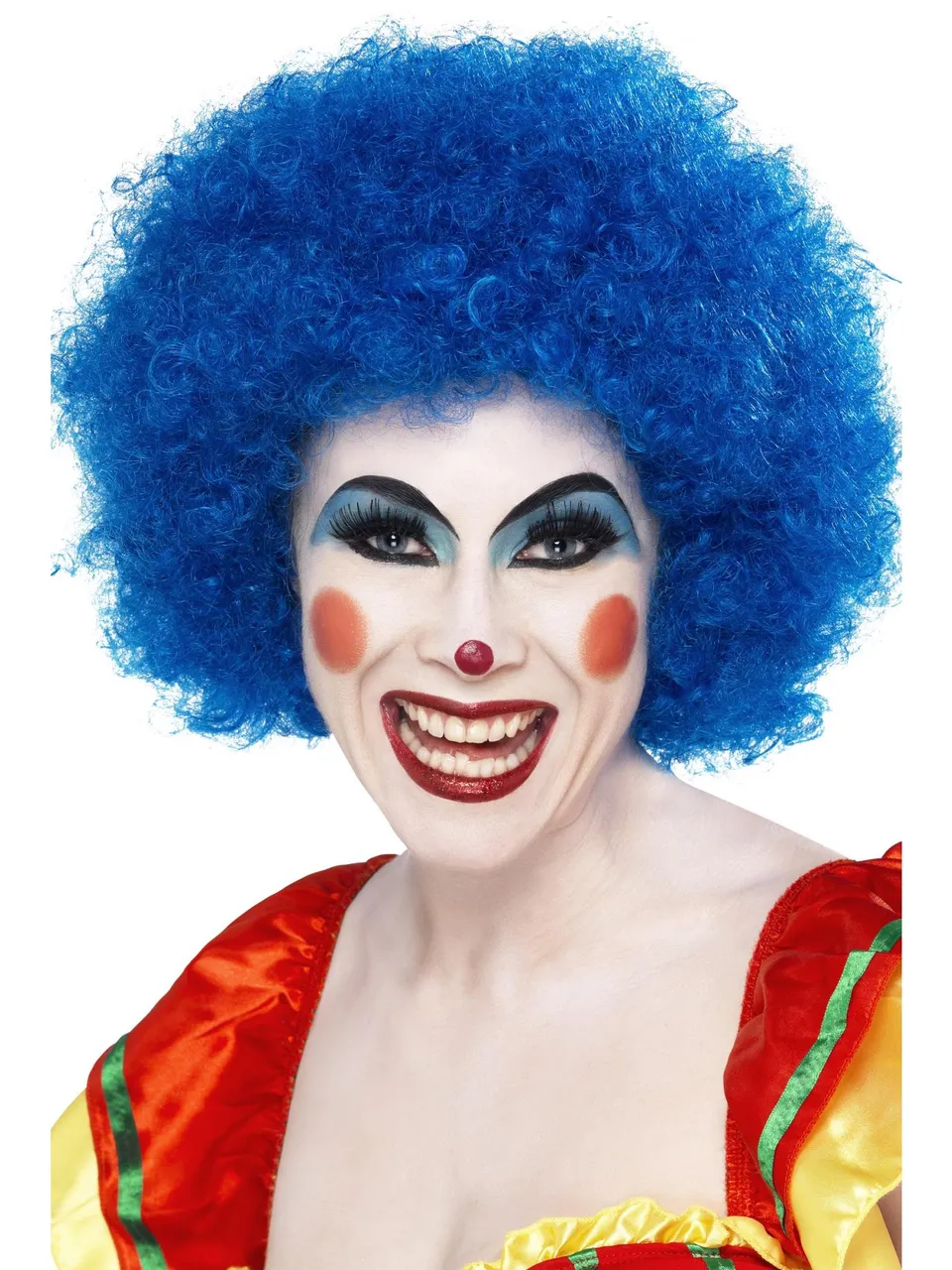 smiffys-fever-crazy-clown-per-cke-afro-rot-einheitsgr-e image 1