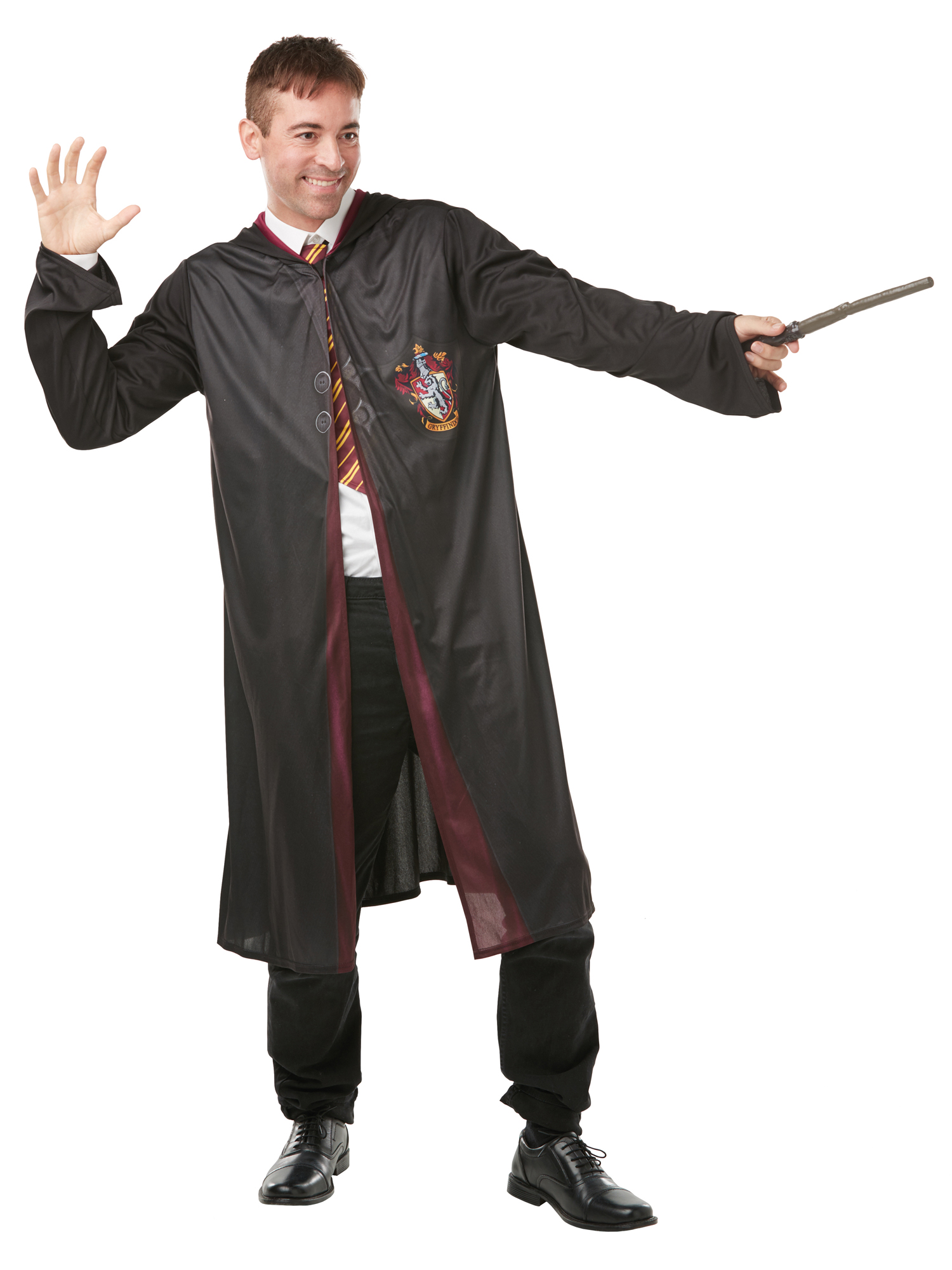 rubies-harry-potter-klassik-kost-m-umhang-mit-krawatte-zauberstab image 1