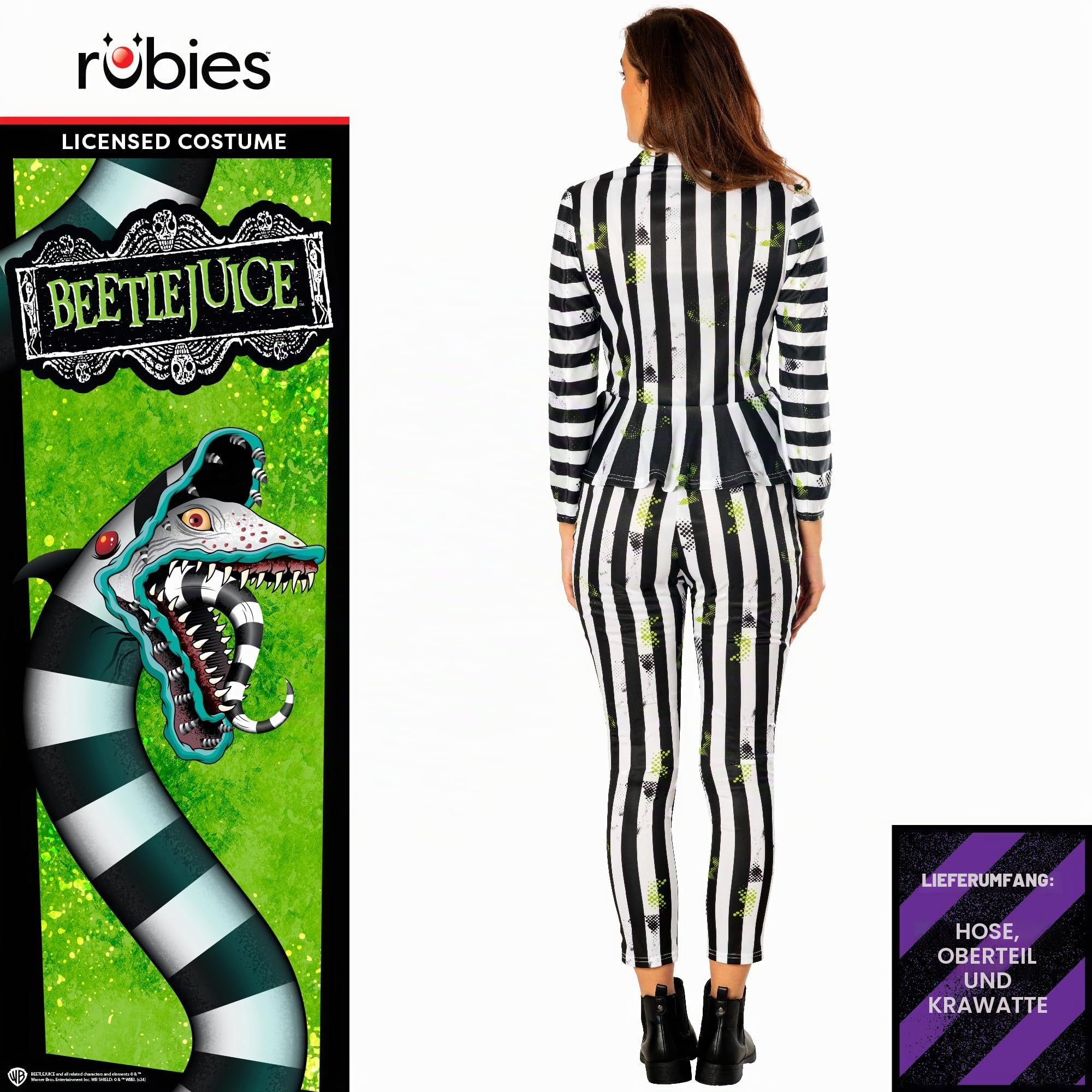 rubie-s-deluxe-beetlejuice-damenkost-m-gr-e-14-16-lizenz image 2