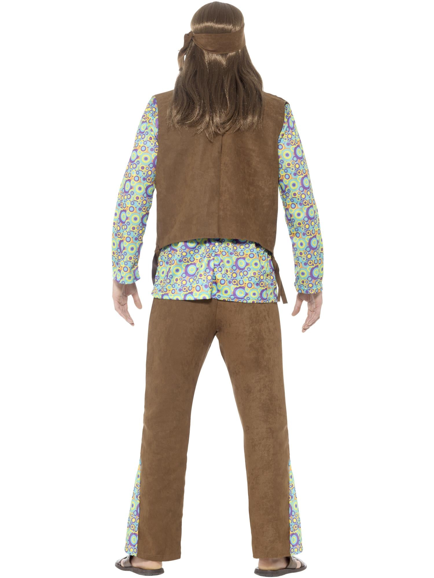 smiffys-fever-60s-hippie-herren-kost-m-bunt-5-tlg-m-38-40 image 2