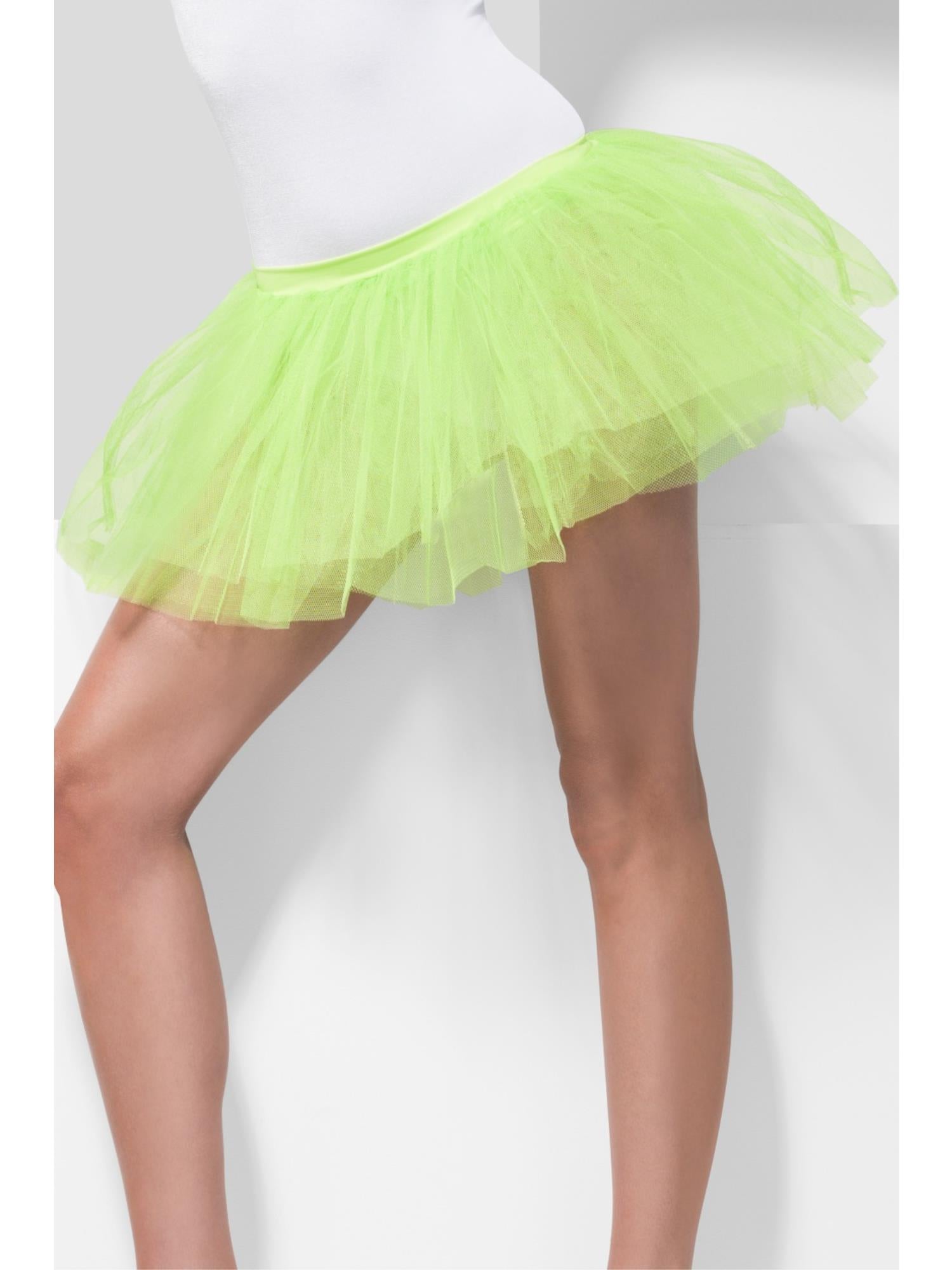 smiffys-fever-tutu-unterrock-neongr-n-30cm image 1