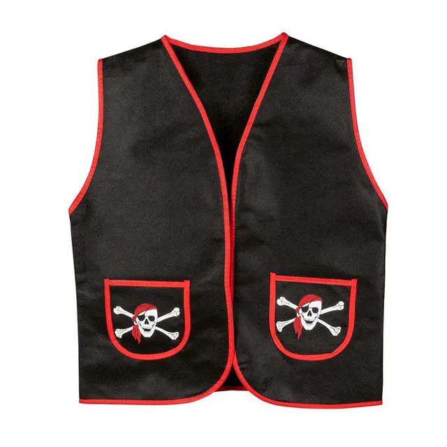 boland-74147-piratenweste-kinder-rot-schwarz-4-7-jahre image 1