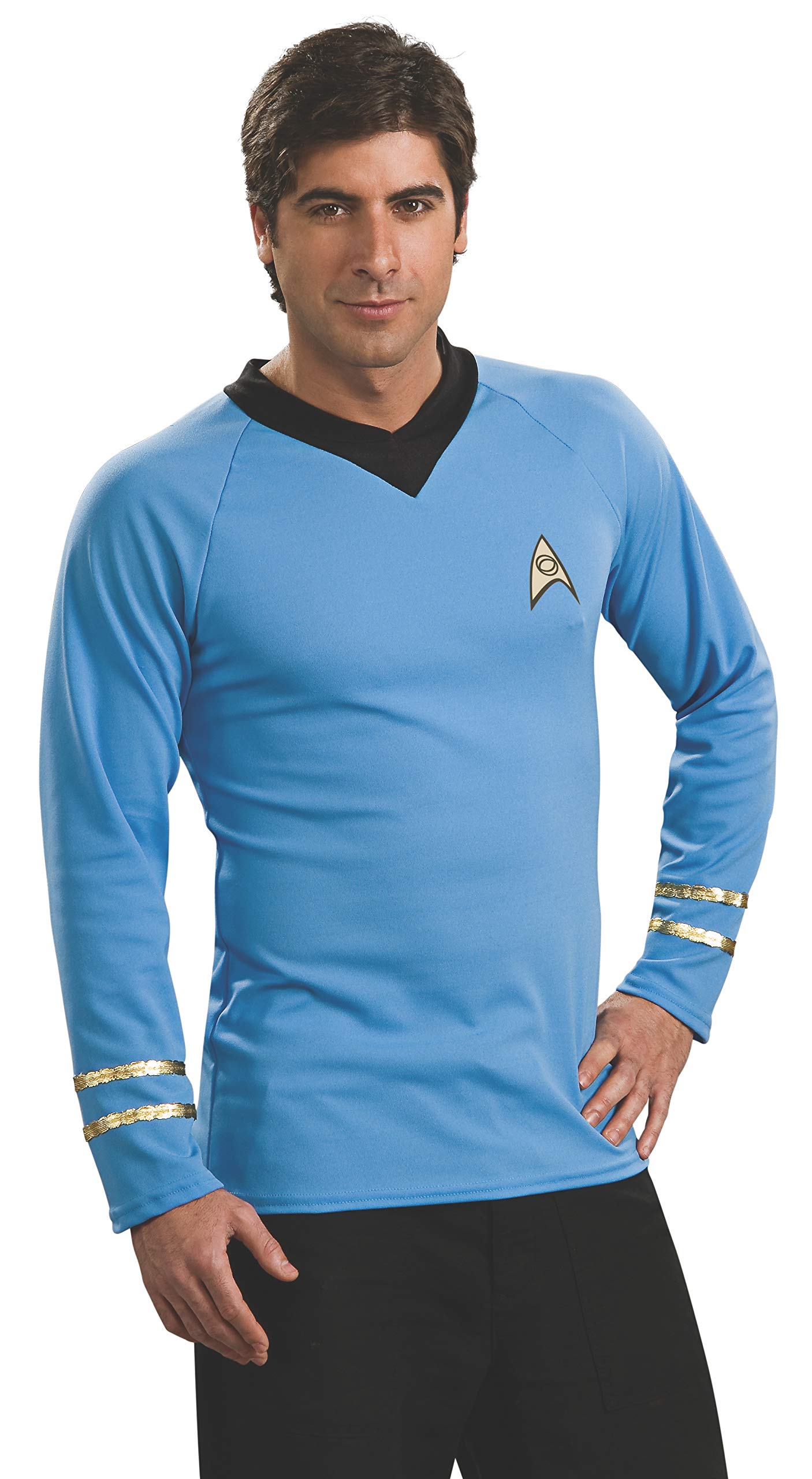 rubie-s-classic-star-trek-deluxe-spock-kost-mshirt-blau-herren image 1