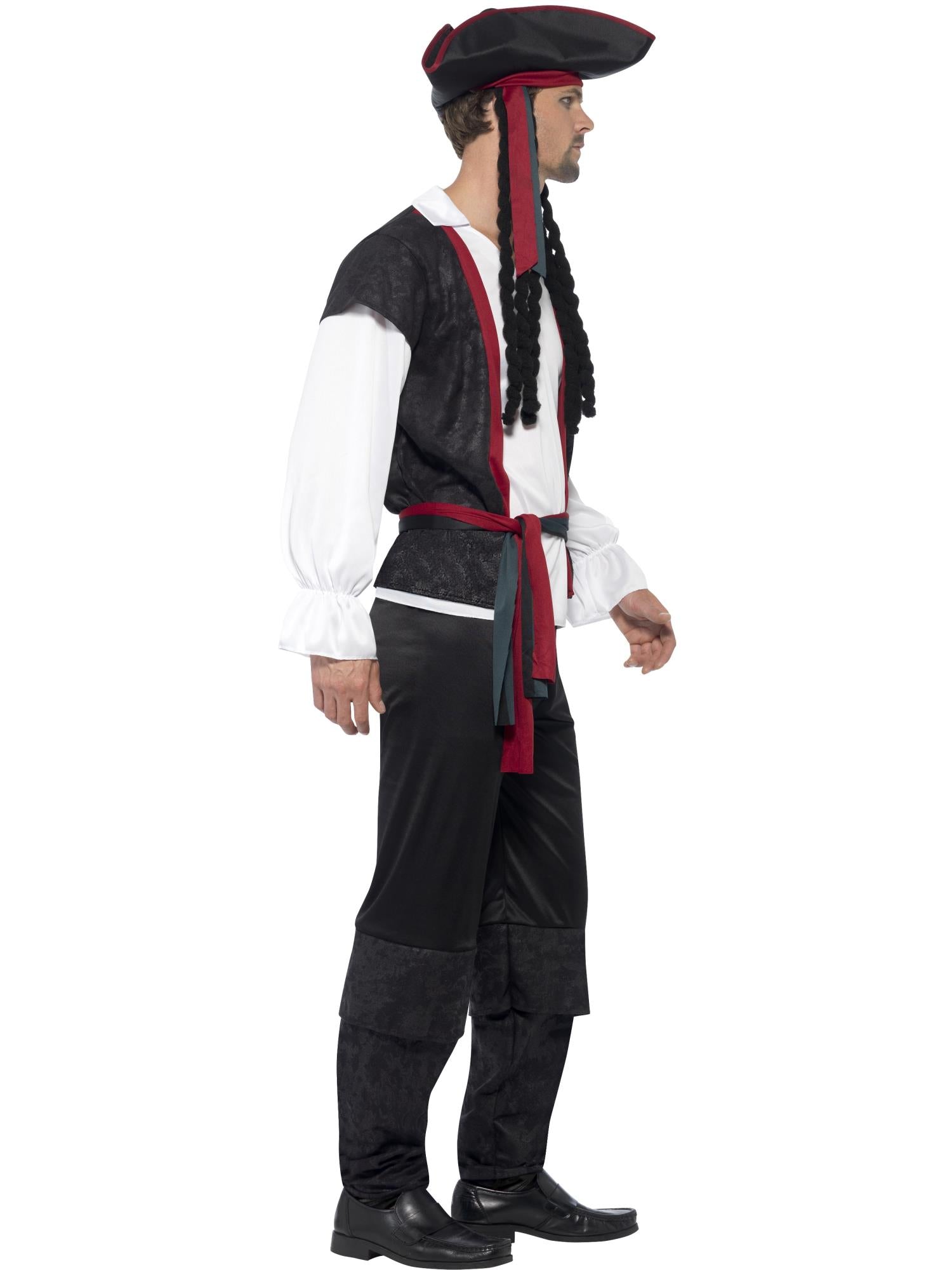 smiffys-fever-piratenkapit-n-kost-m-herren-schwarz-4-tlg image 3