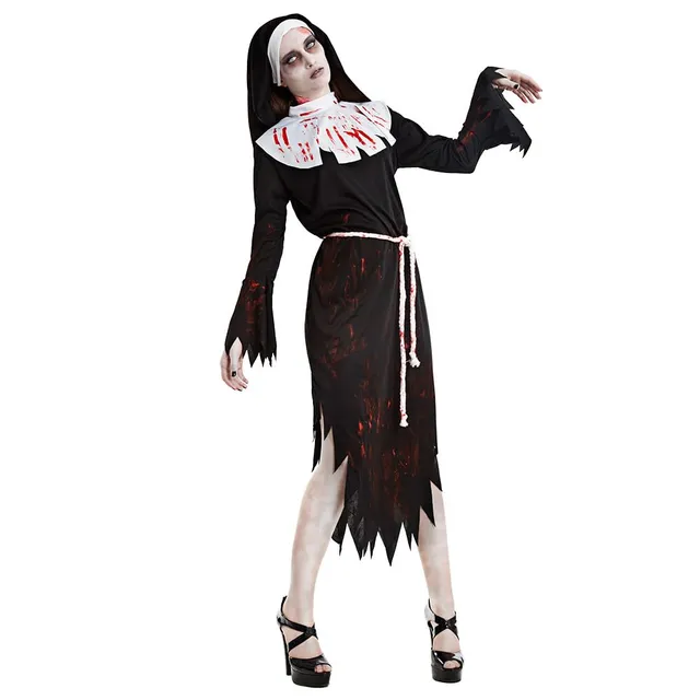 boland-halloween-zombie-nun-nonnenkost-m-m-l-blutig image 1