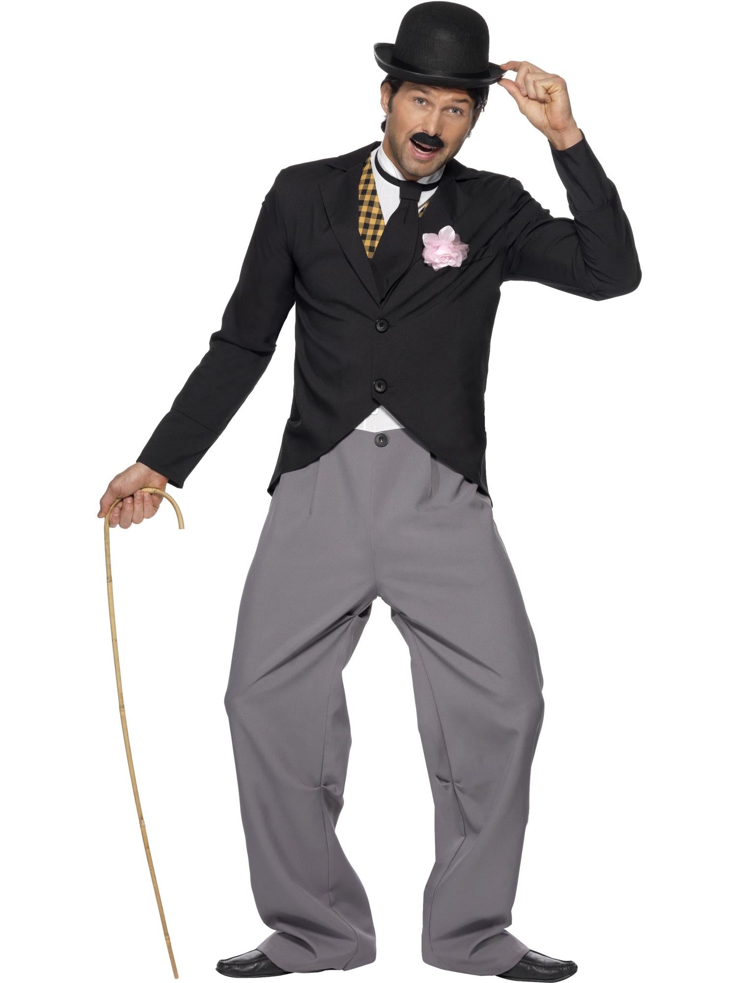 smiffys-fever-1920s-star-kost-m-herren-schwarz-4-tlg image 1
