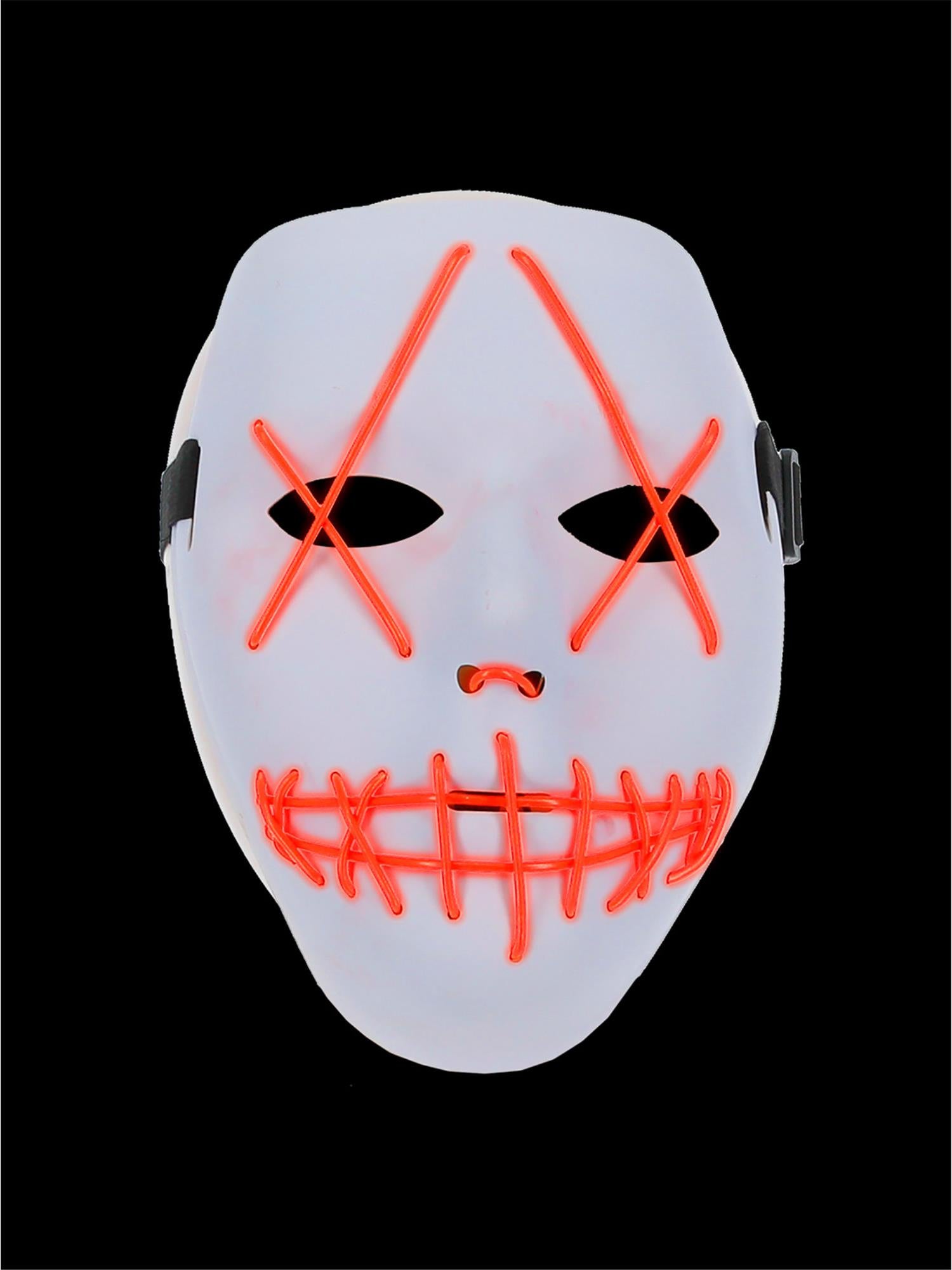 smiffys-fever-stitch-maske-neonpink-leuchtend-wei image 3